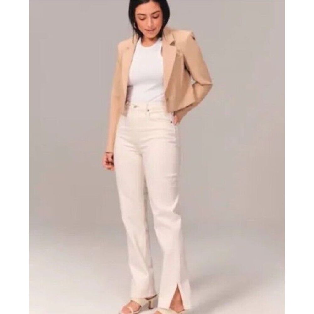 Abercrombie & Fitch The 90s Straight Ultra High Rise Curve Love Jeans Size 30 10 - Picture 15 of 15